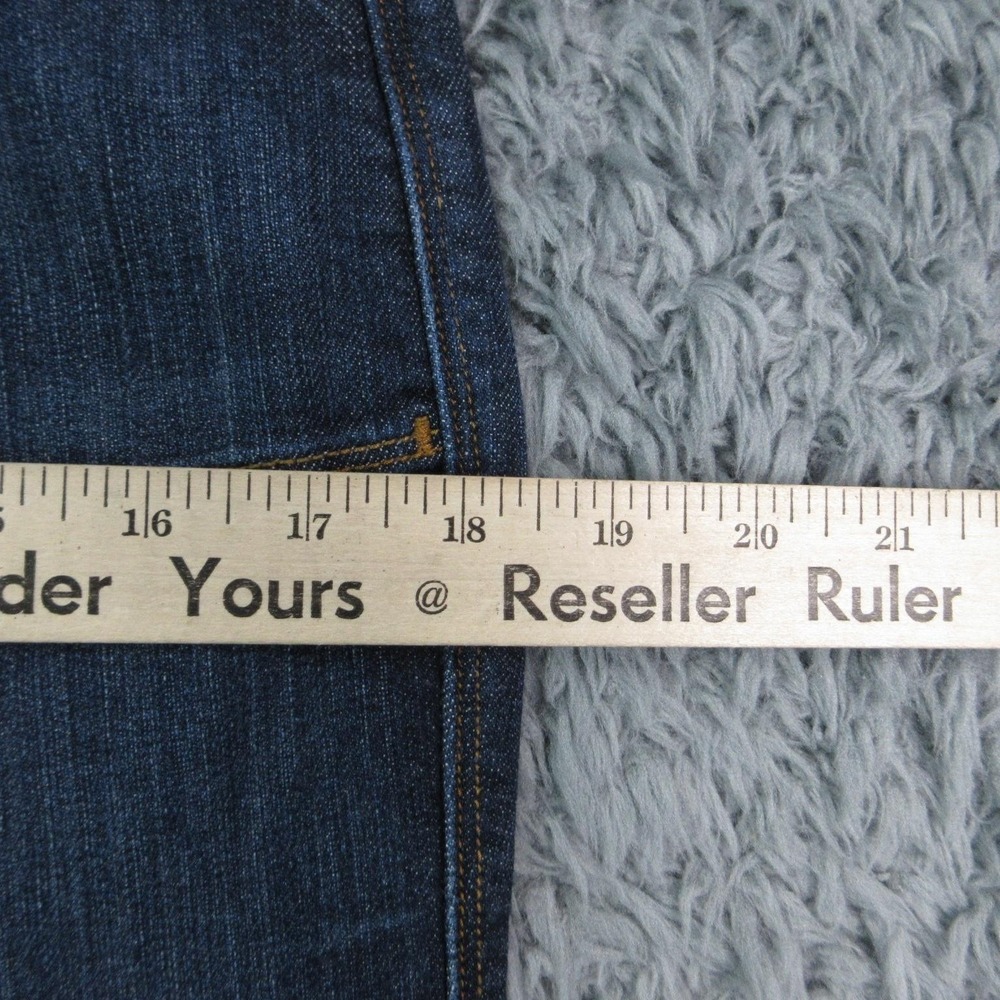 Levi's Jeans Womens 10 Blue 545 Capri Relaxed Stretch Cuffed Mid Rise 32x19.5* - Picture 7 of 16